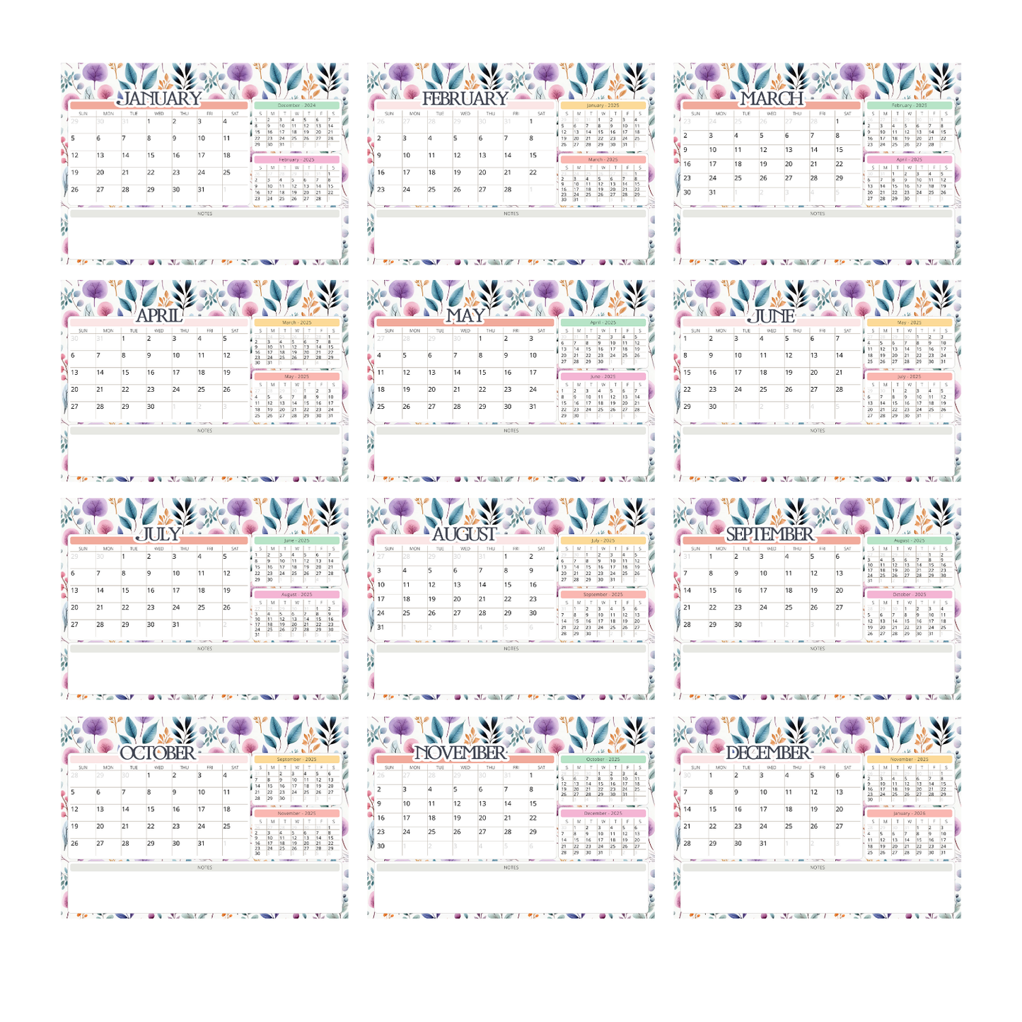 Floral Calendar