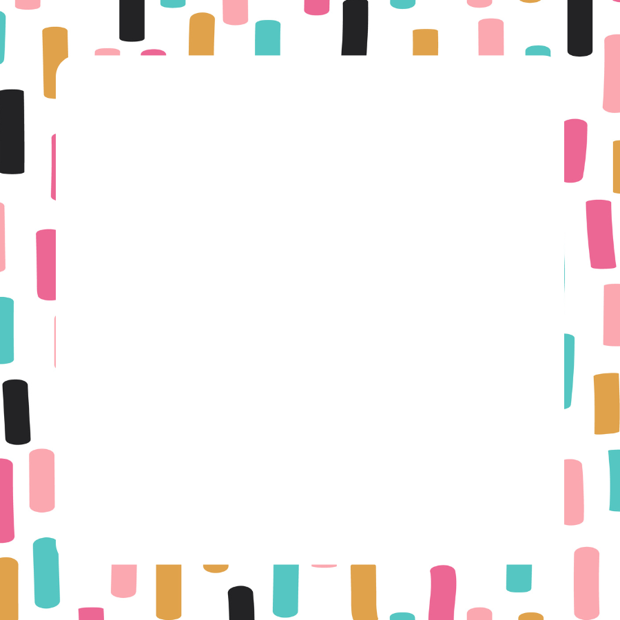 Doodle Border Notepad (3in x 3in)