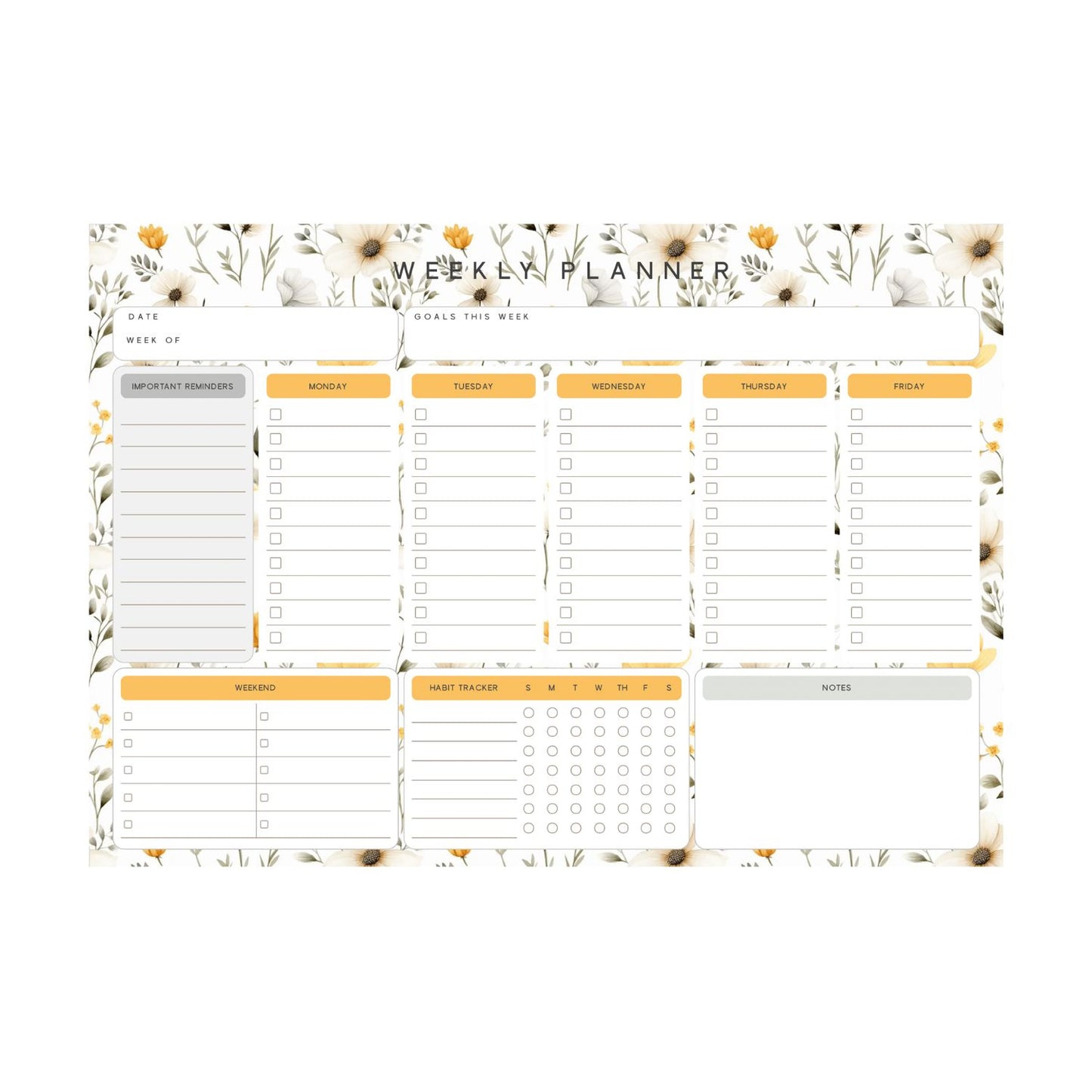 Bloom & Plan Weekly Planner