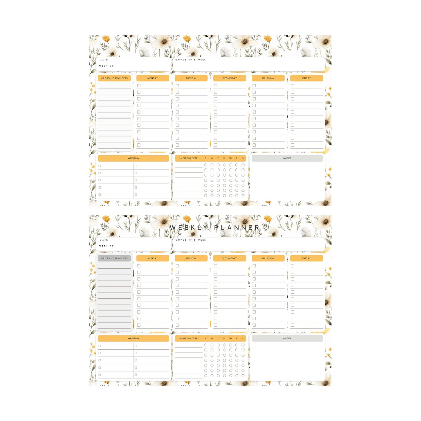 Bloom & Plan Weekly Planner