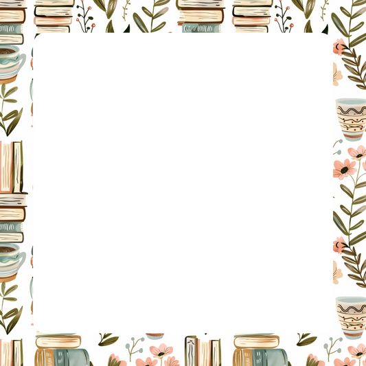 Boho Bookworm Notepad (3in x 3in)