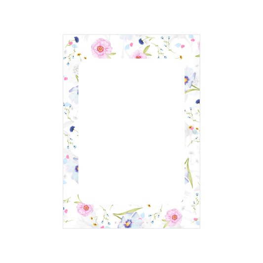 Floral Border Notepads (3.5in x 5in)