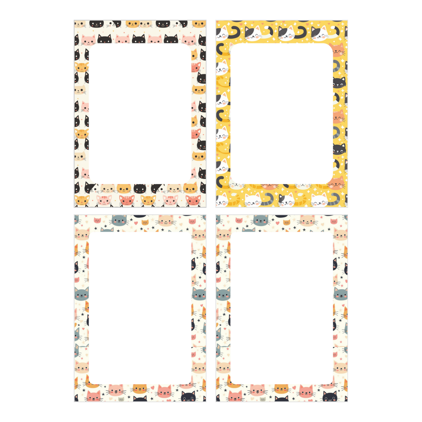 Cat Border Notepads (3.5in x 5in)